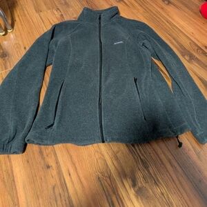Columbia Heather Gray Fleece Jacket